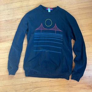CULK San Francisco Golden Gate Bridge pullover crew neck sweatshirt